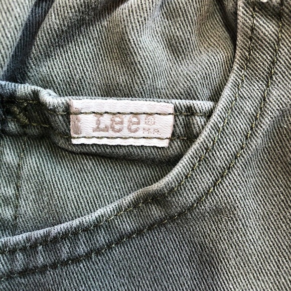Vintage Lee Mom Jeans Pants 18m Womens USA Made Green? Gray? 80s 90s Bottoms - Picture 2 of 12